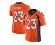 Youth Nike Denver Broncos #23 Devontae Booker Vapor Untouchable Limited Orange Team Color NFL Jersey