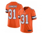 Youth Nike Denver Broncos #31 Justin Simmons Limited Orange Rush NFL Jersey