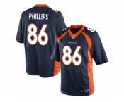 Youth Nike Denver Broncos #86 John Phillips Limited Navy Blue Alternate NFL Jersey