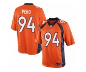 Youth Nike Denver Broncos #94 Domata Peko Limited Orange Team Color NFL Jersey