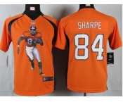 nike youth nfl jerseys denver broncos #84 sharpe orange[portrait fashion]
