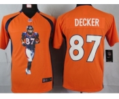 nike youth nfl jerseys denver broncos #87 eric decker orange[portrait fashion]