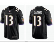 Men's Baltimore Ravens #13 Elijah Sarratt Black Alternate Stitched NFL Nike Game Jersey Men's Baltimore Ravens #13 Elijah Sarratt Black Alternate Stitched NFL Nike Game Jersey