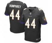 Men's Baltimore Ravens #44 Marlon Humphrey Elite Black Alternate Football Jersey
