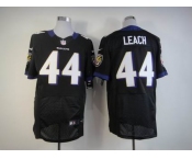 nike nfl jerseys baltimore ravens #44 leach black[Elite]