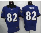 nike nfl jerseys baltimore ravens #82 smith purple[Elite]