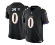 Men's Baltimore Ravens #0 Roquan Smith Black 2023 F.U.S.E. Vapor Limited Football Stitched Jersey