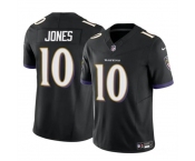 Men's Baltimore Ravens #10 Emory Jones Black 2023 F.U.S.E Vapor Limited Football Jersey