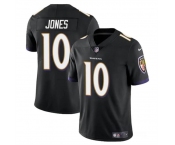 Men's Baltimore Ravens #10 Emory Jones Black Vapor Limited Football Jersey