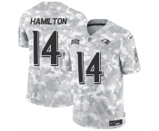 Men's Baltimore Ravens #14 Kyle Hamilton 2024 F.U.S.E. Arctic Camo Salute to Service Limited Football Stitched Jersey
