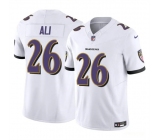 Men's Baltimore Ravens #26 Rasheen Ali White 2025 F.U.S.E. Vapor Limited Football Jersey