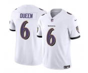 Men's Baltimore Ravens #6 Patrick Queen White 2023 F.U.S.E. Vapor Limited Football Stitched Jersey