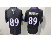 Men's Baltimore Ravens #89 Mark Andrews Black 2026 F.U.S.E. Vapor Limited Football Stitched Jersey Men's Baltimore Ravens #89 Mark Andrews Black 2026 F.U.S.E. Vapor Limited Football Stitched Jersey