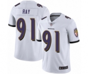 Men's Baltimore Ravens #91 Shane Ray White Vapor Untouchable Limited Player Football Jersey