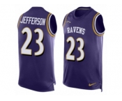 Men's Nike Baltimore Ravens #21 Tony Jefferson Limited Purple Player Name & Number Tank Top NFL Jersey Men's Nike Baltimore Ravens #21 Tony Jefferson Limited Purple Player Name & Number Tank Top NFL Jersey