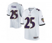 Men's Nike Baltimore Ravens #25 Tavon Young Limited White NFL Jersey