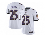 Men's Nike Baltimore Ravens #25 Tavon Young Vapor Untouchable Limited White NFL Jersey