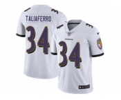 Men's Nike Baltimore Ravens #34 Lorenzo Taliaferro Vapor Untouchable Limited White NFL Jersey