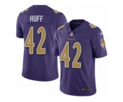 Men's Nike Baltimore Ravens #42 Marqueston Huff Limited Purple Rush NFL Jersey Men's Nike Baltimore Ravens #42 Marqueston Huff Limited Purple Rush NFL Jersey