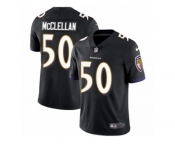 Men's Nike Baltimore Ravens #50 Albert McClellan Vapor Untouchable Limited Black Alternate NFL Jersey