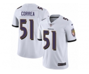 Men's Nike Baltimore Ravens #51 Kamalei Correa Vapor Untouchable Limited White NFL Jersey