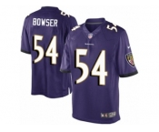 Men's Nike Baltimore Ravens #54 Tyus Bowser Limited Purple Team Color NFL Jersey