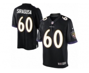 Men's Nike Baltimore Ravens #60 Nico Siragusa Limited Black Alternate NFL Jersey