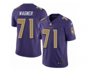 Men's Nike Baltimore Ravens #71 Ricky Wagner Limited Purple Rush NFL Jersey Men's Nike Baltimore Ravens #71 Ricky Wagner Limited Purple Rush NFL Jersey