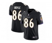 Men's Nike Baltimore Ravens #86 Nick Boyle Vapor Untouchable Limited Black Alternate NFL Jersey