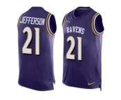 Nike Baltimore Ravens #21 Tony Jefferson Purple Team Color Men's Stitched NFL Limited Tank Top Jersey