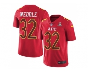 Nike Baltimore Ravens #32 Eric Weddle Red Men's Stitched NFL Limited AFC 2017 Pro Bowl Jersey