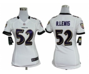 Nike women nfl jerseys baltimore ravens #52 r.lewis white[nike]