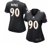 Women's Baltimore Ravens #90 Pernell McPhee Game Black Alternate Football Jersey