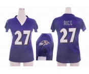 nike women nfl jerseys baltimore ravens #27 ray rice purple[draft him ii top]