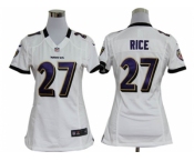 nike women nfl jerseys baltimore ravens #27 ray rice white[nike]