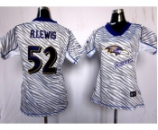 nike women nfl jerseys baltimore ravens #52 r.lewis[fem fan zebra]