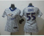 nike women nfl jerseys baltimore ravens #55 suggs [fem fan zebra]