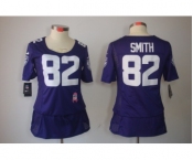 nike women nfl jerseys baltimore ravens #82 smith purple[breast cancer awareness]