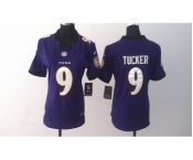 nike women nfl jerseys baltimore ravens #9 tucker purple[nike]