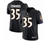 Youth Baltimore Ravens #35 Gus Edwards Black Alternate Vapor Untouchable Limited Player Football Jersey