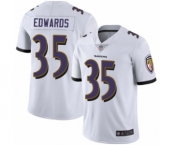Youth Baltimore Ravens #35 Gus Edwards White Vapor Untouchable Limited Player Football Jersey