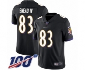 Youth Baltimore Ravens #83 Willie Snead IV Black Alternate Vapor Untouchable Limited Player 100th Season Football Jersey