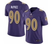 Youth Baltimore Ravens #90 Pernell McPhee Limited Purple Rush Vapor Untouchable Football Jersey