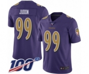 Youth Baltimore Ravens #99 Matt Judon Limited Purple Rush Vapor Untouchable 100th Season Football Jersey