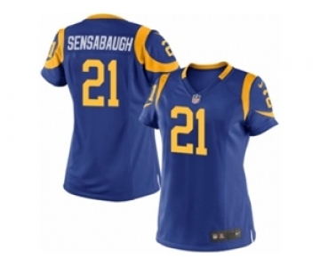 Women's Nike Los Angeles Rams #21 Coty Sensabaugh Limited Royal Blue Alternate NFL Jersey