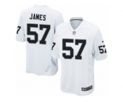 Men's Nike Oakland Raiders #57 Cory James Game White NFL Jersey