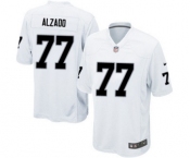 Men's Nike Oakland Raiders #77 Lyle Alzado Game White NFL Jersey