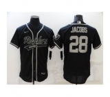 Men's Oakland Raiders #28 Josh Jacobs Black Nike Elite Jersey