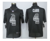 2015 new nike oakland raiders #4 carr black strobe jerseys[limited]