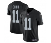 Men's Las Vegas Raiders #11 Jeremy Chinn Black 2025 Vapor Football Stitched Jersey